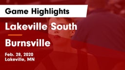 Lakeville South  vs Burnsville  Game Highlights - Feb. 28, 2020
