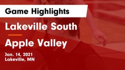 Lakeville South  vs Apple Valley  Game Highlights - Jan. 14, 2021