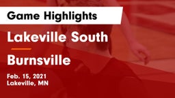 Lakeville South  vs Burnsville  Game Highlights - Feb. 15, 2021