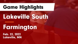 Lakeville South  vs Farmington  Game Highlights - Feb. 22, 2022