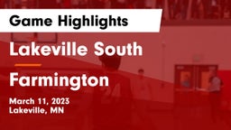 Lakeville South  vs Farmington  Game Highlights - March 11, 2023