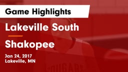 Lakeville South  vs Shakopee  Game Highlights - Jan 24, 2017