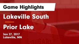 Lakeville South  vs Prior Lake  Game Highlights - Jan 27, 2017