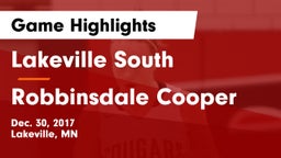 Lakeville South  vs Robbinsdale Cooper Game Highlights - Dec. 30, 2017