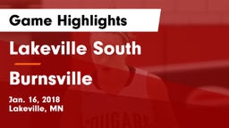 Lakeville South  vs Burnsville Game Highlights - Jan. 16, 2018