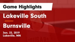 Lakeville South  vs Burnsville  Game Highlights - Jan. 22, 2019
