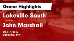Lakeville South  vs John Marshall  Game Highlights - Dec. 7, 2019