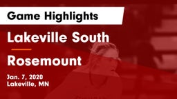 Lakeville South  vs Rosemount Game Highlights - Jan. 7, 2020