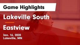 Lakeville South  vs Eastview  Game Highlights - Jan. 16, 2020