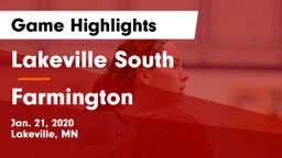 Lakeville South  vs Farmington  Game Highlights - Jan. 21, 2020