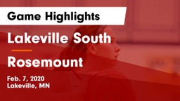 Lakeville South  vs Rosemount  Game Highlights - Feb. 7, 2020