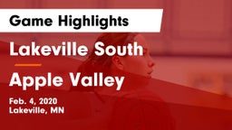 Lakeville South  vs Apple Valley Game Highlights - Feb. 4, 2020