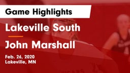 Lakeville South  vs John Marshall  Game Highlights - Feb. 26, 2020