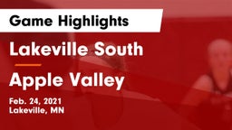 Lakeville South  vs Apple Valley Game Highlights - Feb. 24, 2021