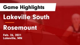 Lakeville South  vs Rosemount  Game Highlights - Feb. 26, 2021