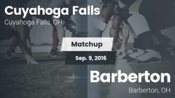 Matchup: Cuyahoga Falls High vs. Barberton  2016