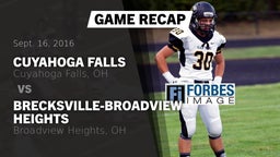 Recap: Cuyahoga Falls  vs. Brecksville-Broadview Heights  2016
