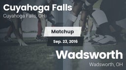 Matchup: Cuyahoga Falls High vs. Wadsworth  2016