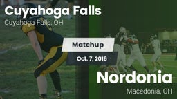 Matchup: Cuyahoga Falls High vs. Nordonia  2016