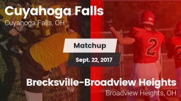 Matchup: Cuyahoga Falls High vs. Brecksville-Broadview Heights  2017