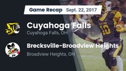Recap: Cuyahoga Falls  vs. Brecksville-Broadview Heights  2017