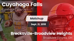 Matchup: Cuyahoga Falls High vs. Brecksville-Broadview Heights  2018