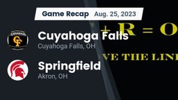 Recap: Cuyahoga Falls  vs. Springfield  2023