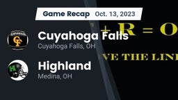 Recap: Cuyahoga Falls  vs. Highland  2023