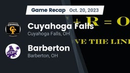 Recap: Cuyahoga Falls  vs. Barberton  2023
