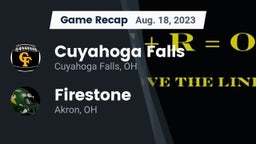 Recap: Cuyahoga Falls  vs. Firestone  2023