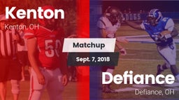 Matchup: Kenton  vs. Defiance  2018