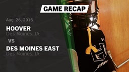 Recap: Hoover  vs. Des Moines East  2016