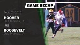 Recap: Hoover  vs. Roosevelt  2016