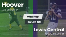 Matchup: Hoover  vs. Lewis Central  2017