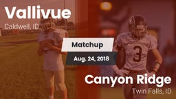 Matchup: Vallivue  vs. Canyon Ridge  2018