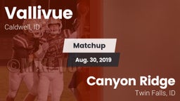Matchup: Vallivue  vs. Canyon Ridge  2019