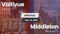 Matchup: Vallivue  vs. Middleton  2020