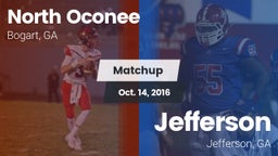 Matchup: North Oconee High vs. Jefferson  2016