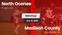 Matchup: North Oconee High vs. Madison County  2016