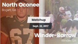 Matchup: North Oconee High vs. Winder-Barrow  2017