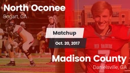 Matchup: North Oconee High vs. Madison County  2017
