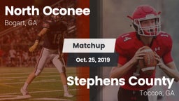 Matchup: North Oconee High vs. Stephens County  2019