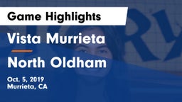 Vista Murrieta  vs North Oldham Game Highlights - Oct. 5, 2019