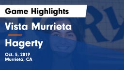 Vista Murrieta  vs Hagerty Game Highlights - Oct. 5, 2019