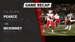 Recap: Pearce  vs. McKinney  2016