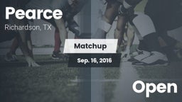 Matchup: Pearce  vs. Open 2016