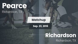 Matchup: Pearce  vs. Richardson  2016