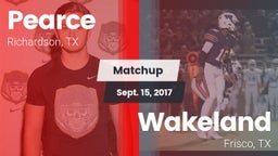 Matchup: Pearce  vs. Wakeland  2017