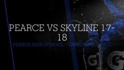 Pearce football highlights Pearce Vs Skyline 17-18