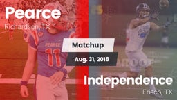 Matchup: Pearce  vs. Independence  2018